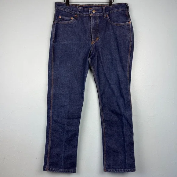 Orgin Delta Flex Legit Fit Staight Leg Jeans Men's 36x31 Blue Dark Wash‎ Denim - Picture 2 of 8